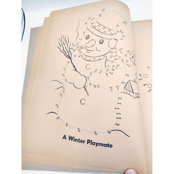 Vintage Dotty Coloring Book 1950 Whitman Follow The Dots Color Activity Retro - Picture 10 of 15